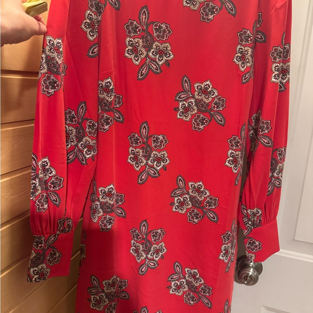 Floral Red Dress